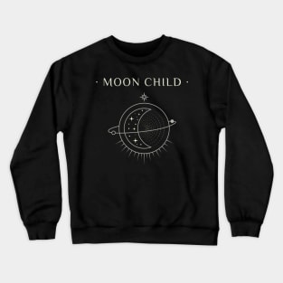 Moon child Astrological Design Crewneck Sweatshirt